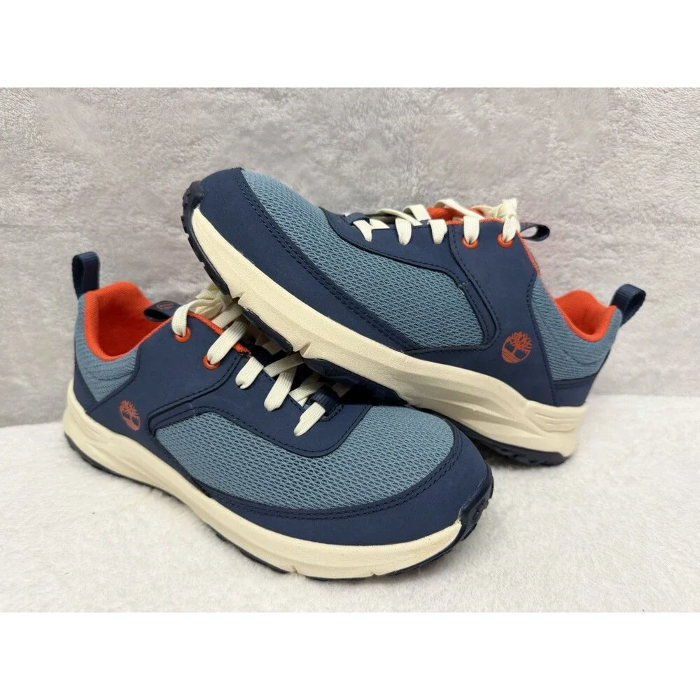 Timberland Junior Size 5 Sneakers Blue Mesh Lace Shoes - Picture 7 of 11